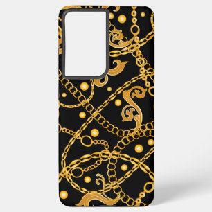 Gouden Ketting Klasse Patroon Samsung Galaxy Hoesje