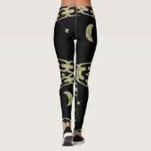 Gouden Kettingen Faux Gold Constellation Stars Moo Leggings (Achterkant)