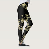 Gouden Kettingen Faux Gold Constellation Stars Moo Leggings (Rechts)