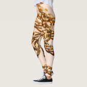 Gouden Kettingen, Reflecterende Oppervlakte Luxe. Leggings (Links)