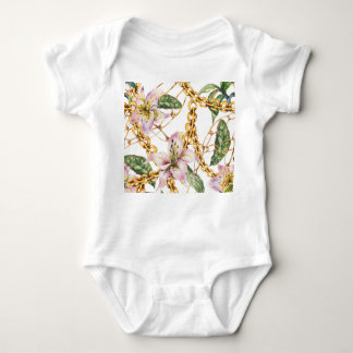Gouden kettingen & Royal Lilies: Waterverf Elegant Romper