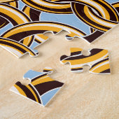 Gouden kettingschakels: naadloos patroon. legpuzzel (Zijkant)