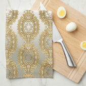 Gouden  keukenhanddoeken (Quarter Fold)