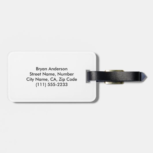 Gouden Kickboksen - Karate Bagagelabel (Achterkant horizontaal)