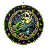 Gouden kikker springt in rustieke perfectie dartbord (Voorkant)
