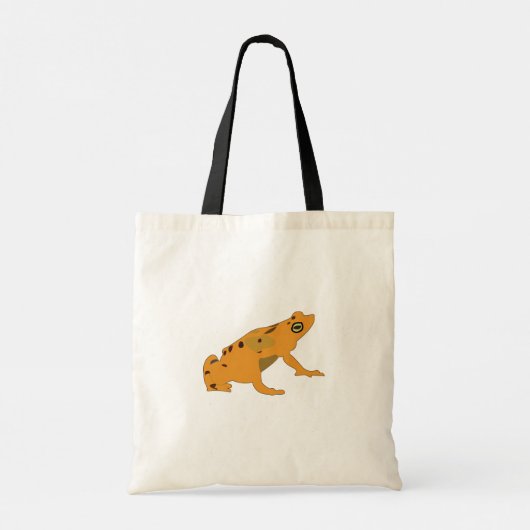 Gouden kikker tote bag (Achterkant)