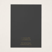 Gouden kintsugi geometrisch ketting display kaart (Achterkant)