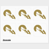 Gouden Kitesurfen Sticker (Vel)