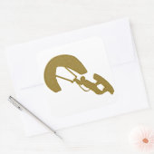 Gouden Kitesurfen Sticker (Envelop)