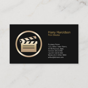 Gouden Klapperboard Icon Director Visitekaartje