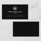 Gouden Klapperboard Icon Film Director Beeldende K Visitekaartje (Voorkant / Achterkant)