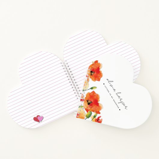 Gouden klaproos brieven aan mijn dochter notitieboek (Binnen)