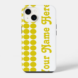 Gouden Klaproos Safari Stip met naam iPhone 14 Hoesje