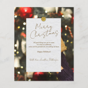 Gouden Klasse en Elegante Prettig Kerstfeest Insta Flyer