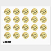 Gouden Klasse van 2017 Afstuderen Stickers (Vel)
