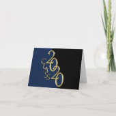 Gouden Klasse van 2020 Afstuderen Bedankt Kaart (Voorkant)