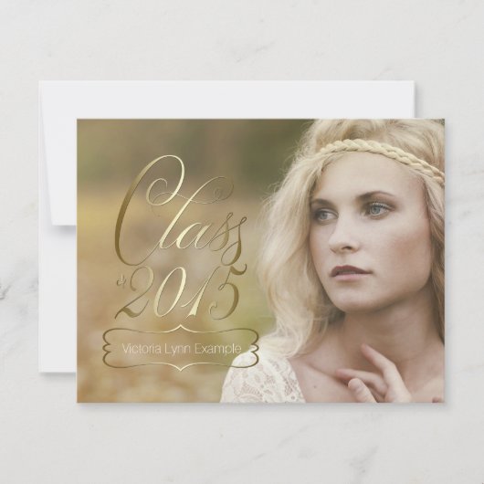 Gouden Klasse van Afstuderen 2015 Kaart (Voorkant)