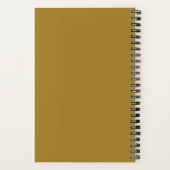 Gouden Klassiek Monogram Notitieboek (Achterkant)
