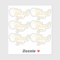 Gouden klassieke dank je. Elegante typografie brui
