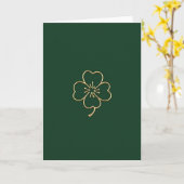 Gouden Klaver Gelukskaart Kaart (Gele Bloem)
