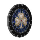 Gouden Klaver Keltische Knots Dart Board Dartbord (Voorkant Links)