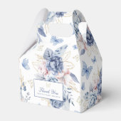 Gouden kleine vlinder jongen Baby shower Bedankdoosjes (Voorkant Zijde)