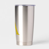 Gouden Kleur Aangepaste Monogram Eerste Letter Een Geïsoleerde Drinkbeker (Links)