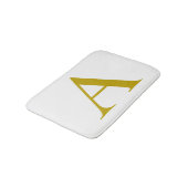 Gouden kleur aangepaste monogram initiaal letter g badmat (Gekanteld)