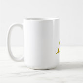 Gouden kleur aangepaste monogram initiaal letter g koffiemok (Links)