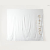 Gouden kleur bruiloft receptie decor achtergrond wandkleed (Voorkant (horizontaal))