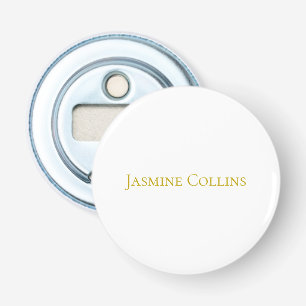 Gouden Kleur Eenvoudig Minimalistisch Professionee Button Flesopener