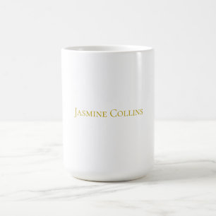 Gouden Kleur Eenvoudig Minimalistisch Professionee Koffiemok