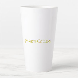 Gouden Kleur Eenvoudig Minimalistisch Professionee Latte Mok
