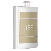 Gouden Kleur Gepersonaliseerde Monogram Beginlette Flacon (Rechts)