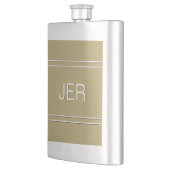 Gouden Kleur Gepersonaliseerde Monogram Beginlette Flacon (Links)