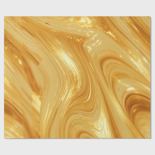 Gouden kleur glans cadeaupapier (Vlak)