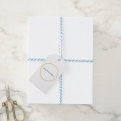 Gouden Kleur Grenzen Wit Minimalistische Professio Cadeaulabel (Met Touw)
