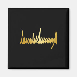 Gouden Kleur Handtekening 48e President 4 juli 1 Magneet