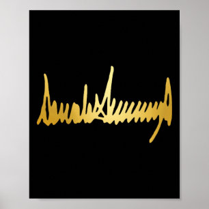 Gouden Kleur Handtekening 48e President 4 juli 1 Poster