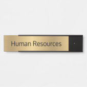 Gouden Kleur Human Resources Kantoor Deurteken Deurbordje (Voorkant)