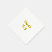 Gouden kleur kalligrafie Professioneel Dank u Servet (Hoek)