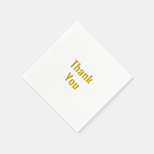 Gouden kleur kalligrafie Professioneel Dank u Servet (Hoek)