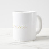 Gouden Kleur Kalligrafie Professionele Aangepaste  Grote Koffiekop (Voorkant rechts)