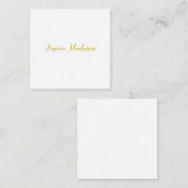 Gouden Kleur Kalligrafie Professionele Aangepaste  Notitiekaartje (Voorkant / Achterkant)