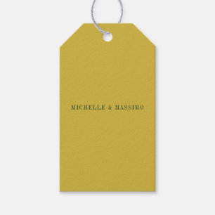 Gouden Kleur Minimalistisch Eenvoudig Modern  Cadeaulabel