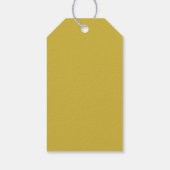 Gouden Kleur Minimalistisch Eenvoudig Modern Cadeaulabel (Achterkant)