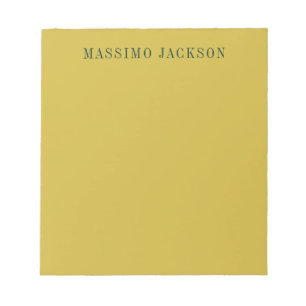 Gouden Kleur Minimalistische Vlakke Moderne  Notitieblok