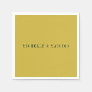 Gouden Kleur Minimalistische Vlakke Moderne  Servet