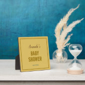 Gouden kleur Modern Minimalistisch Baby shower Fotoplaat (Insitu)