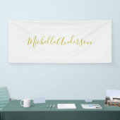 Gouden Kleur Modern Minimalistisch Handschrift Naa Spandoek (Beurs)